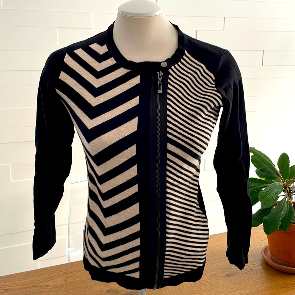 (2/$40) Proportion Petite Conrad C Zippered Sweater XS